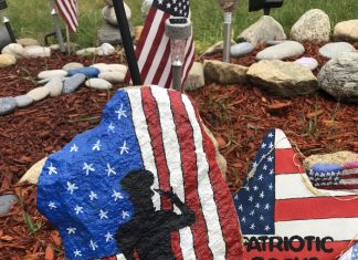 Garden ‘rocks’ with patriotic spirit