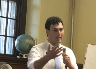 Regunberg makes pitch to Burrillville voters