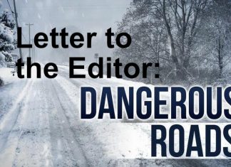 Letter: Dangerous roads