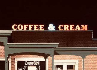 Signs up, license in place for Coffee & Cream’s new location, grand opening expected soon