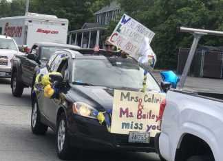 Gallery: Callahan teachers parade through Burrillville