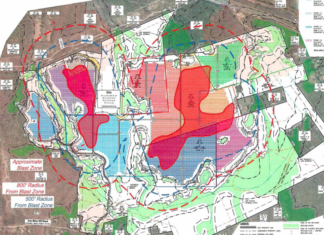 Blasting for solar array moves to former golf range Monday