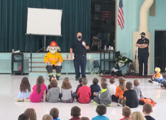 For Fire Prevention Week, Harrisville firefighters visit with some 1,000 Burrillville students