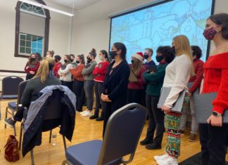 A sold out performance: Caroling NSHS choir books full fundraising schedule