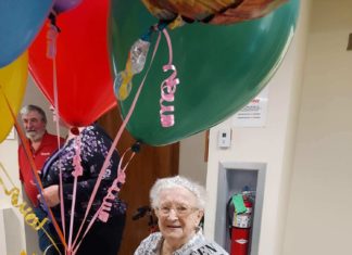 At 101, Adams gets her honorary cane, citation from Glocester Town Hall