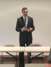 Magaziner first among 2nd Congressional District hopefuls to visit with Burrillville Democrats