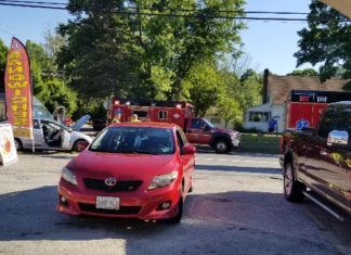 Four hospitalized following three-vehicle crash in Glocester