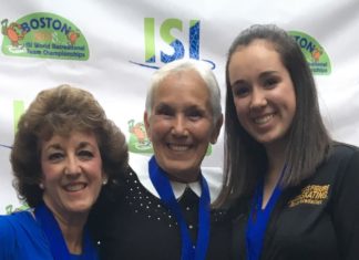 At age 78, gold medalist Thibault prepares for second international figure skating competition