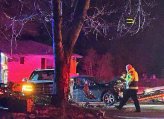 Two hospitalized following two-vehicle crash on Victory Highway
