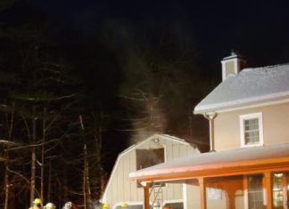 House saved from damage following morning fire on Tourtellot Hill Road in Glocester
