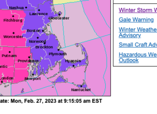 Weather service issues winter storm warning for northern RI