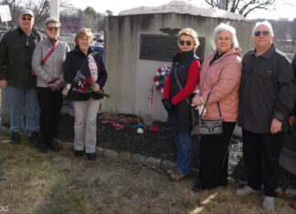 Pictures: Flag raised in North Smithfield to honor the late Army sergeant Schnorr