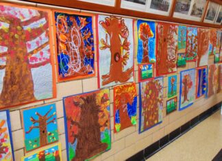 Youth art gallery brightens Glocester Town Hall