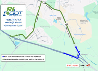 RIDOT: Dangerous turnaround to 146 North to close permanently Friday night