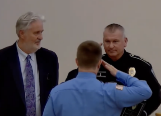 North Smithfield police, town councilors recognize outstanding Youth Explorers