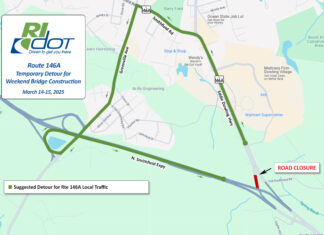 Route 146A to close Friday night for bridge construction