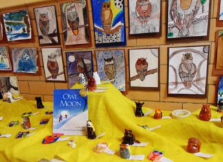 Photos: Glocester elementary school artwork once again brightens Town Hall