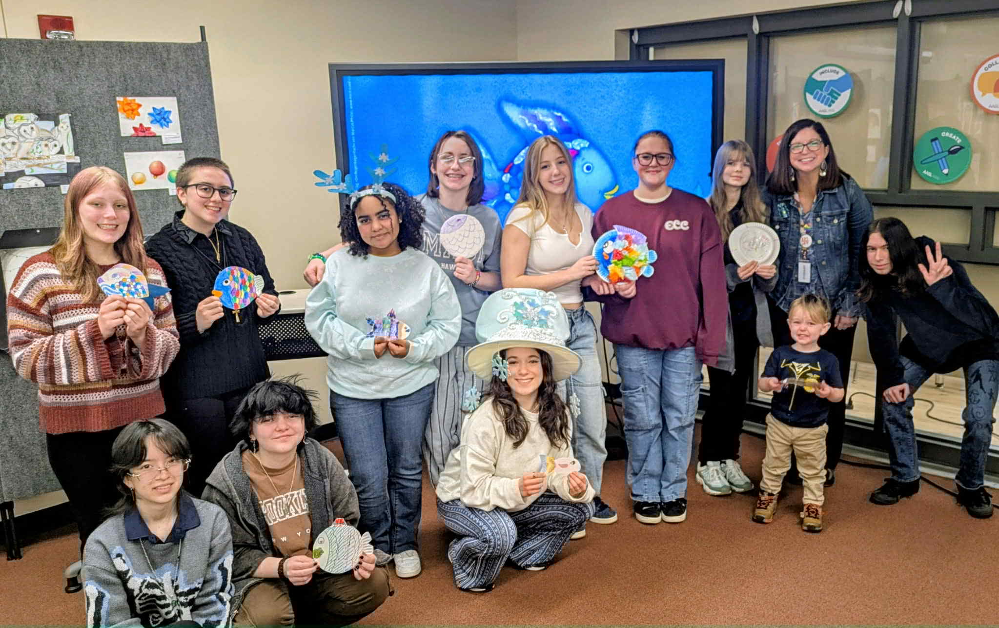 Photos: Ponaganset CTE students put on story hour for local preschoolers