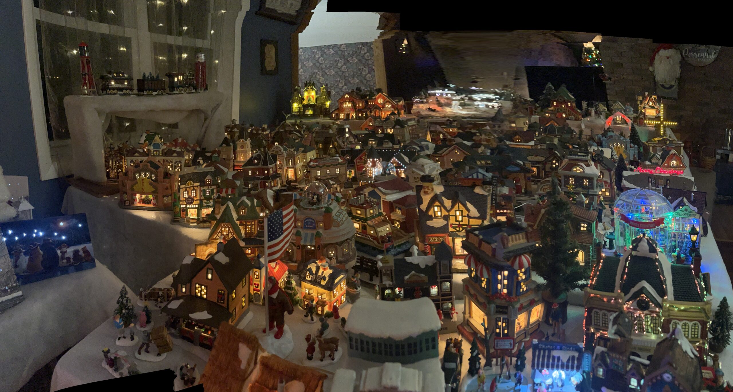 Holiday village #2: Display reflects growth of love, life & family