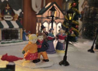 Holiday village contest entry #1: A cheerful winter scene in North Smithfield