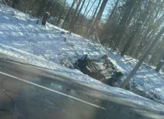 Driver uninjured following rollover accident on Route 102 New Year’s Day
