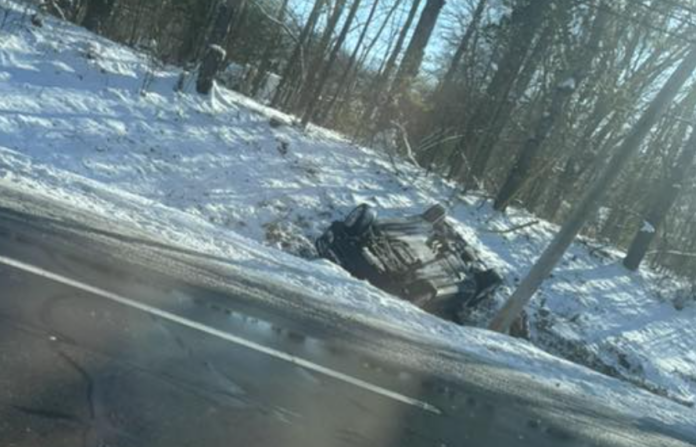 Driver uninjured following rollover accident on Route 102 New Year’s Day