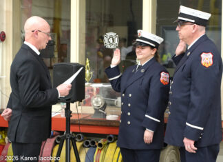 Photos: Pascoag Fire District swears in full time Chief Dexter, promotes members