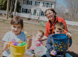 Photos: Families turn out for egg hunt on the Common