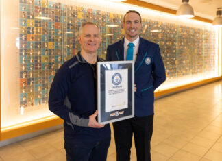 Glocester’s FM wins world record for largest fire sprinkler display