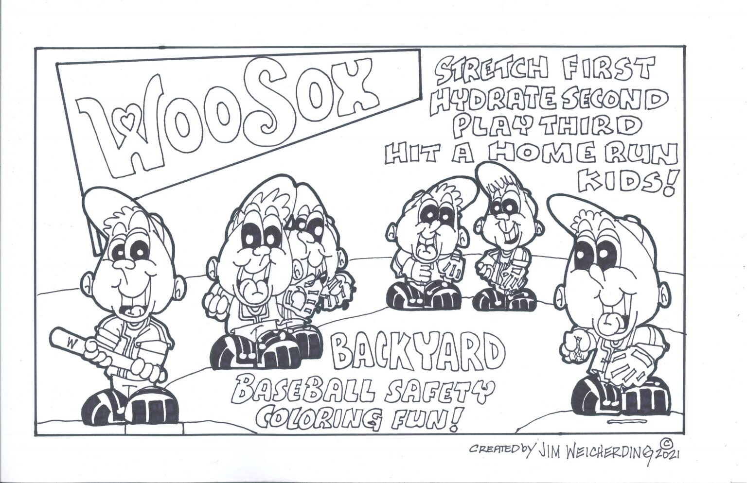 Sunday cartoon: Bus Stop Kids backyard baseball - NRI NOW