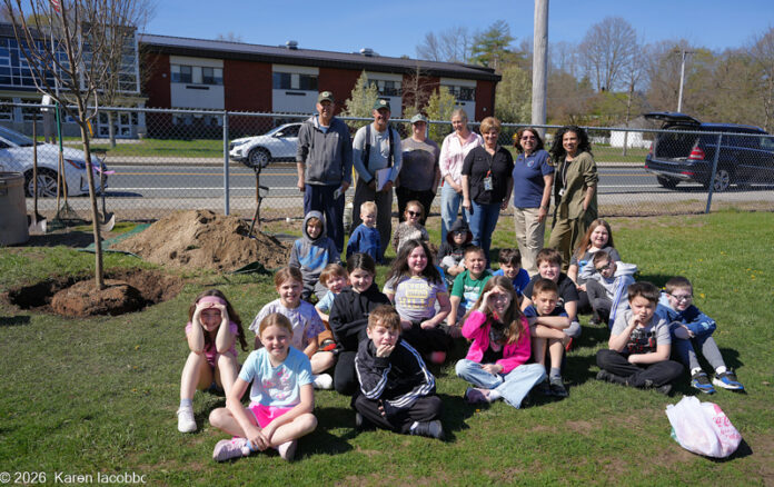 burrillville Callahan school tree planting april 29 2026 NRINOW photo by KI 4