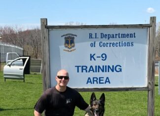 Back from retirement, K9 Garry gets to work with Glocester police